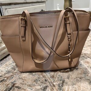 Michael Kors Beige Leather Tote